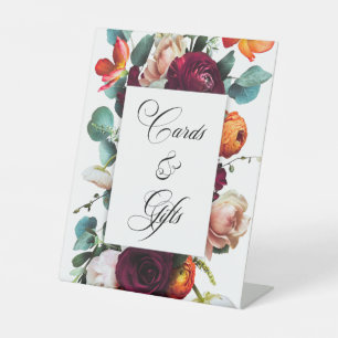 Fresh Fall Floral Wedding Sockelschild