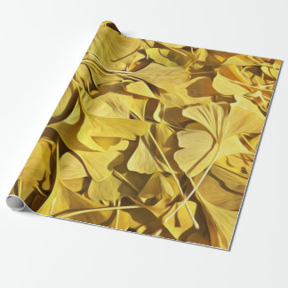 Fresh Fallen Gingko Blätter Geschenkpapier