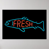Fresh Fish Neon Sign