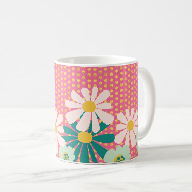 Fresh Floral Spring Tasse (VorderseiteRechts)