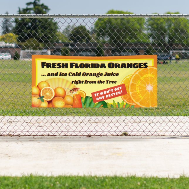 Fresh Florida Orange Banner (Insitu)