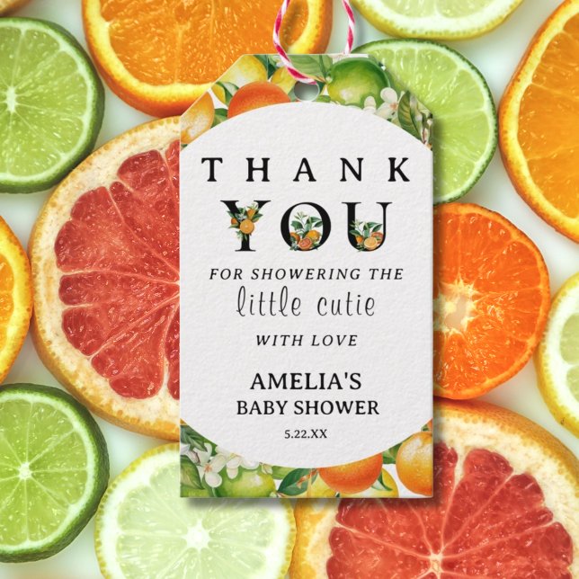 Fresh Fruit Baby Dusche Vielen Dank für Ihre Unter Geschenkanhänger (Von Creator hochgeladen)