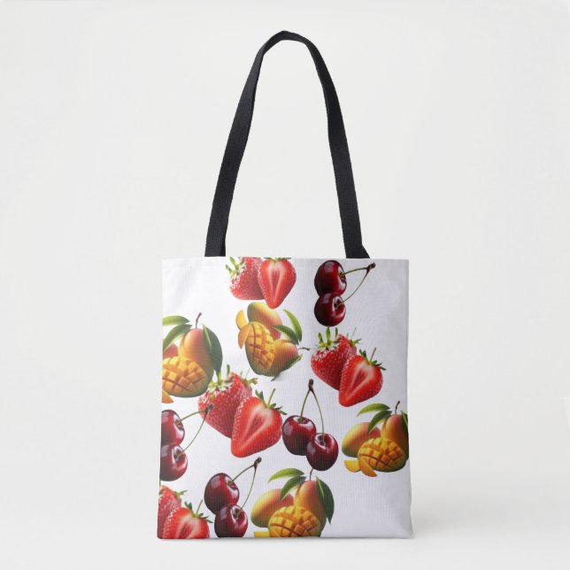 Fresh Fruit Pattern – Strawberry, Cherry & Mango A (Vorderseite)