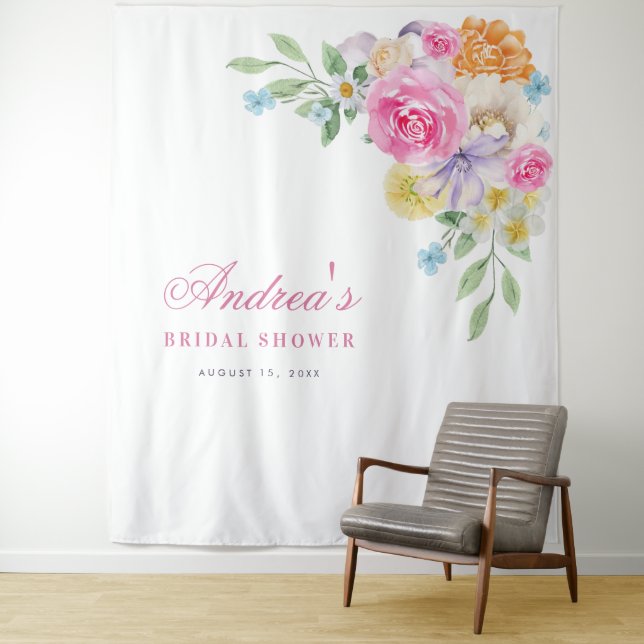 Fresh Garden Foto Stand Brautparty Hintergrund Wandteppich (Beispiel)