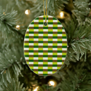 Fresh Grass Color Scheme in Blocks Keramik Ornament
