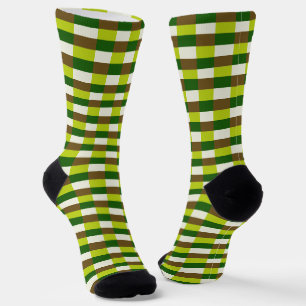 Fresh Grass Color Scheme in Blocks Socken