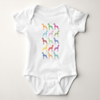 Fresh Great Dane Pattern Baby Strampler