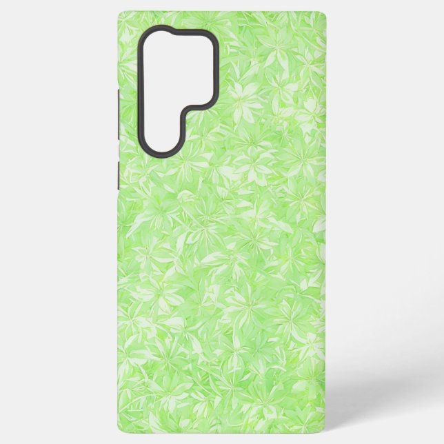 Fresh Green Leaf Phone Case Samsung Galaxy Hülle (Rückseite)