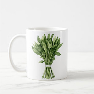 Fresh Greenery Watercolor Wedding Bouquet Kaffeetasse