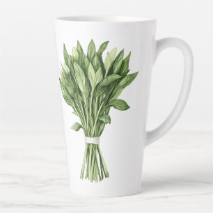 Fresh Greenery Watercolor Wedding Bouquet Milchtasse