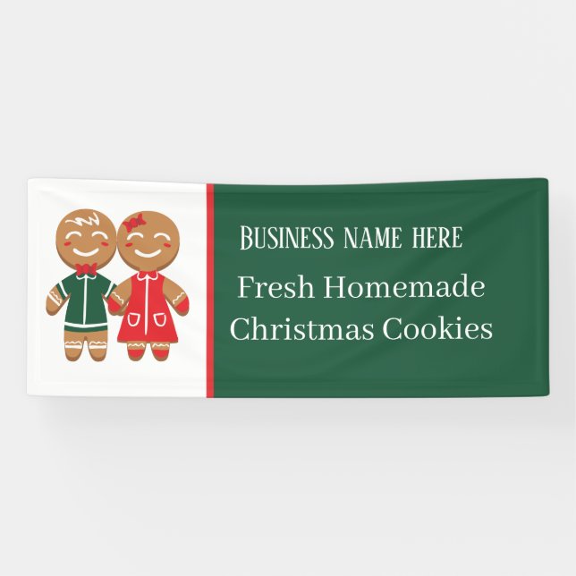 Fresh Homemade Weihnachts-Cookie fügen Text Banner (Horizontal)