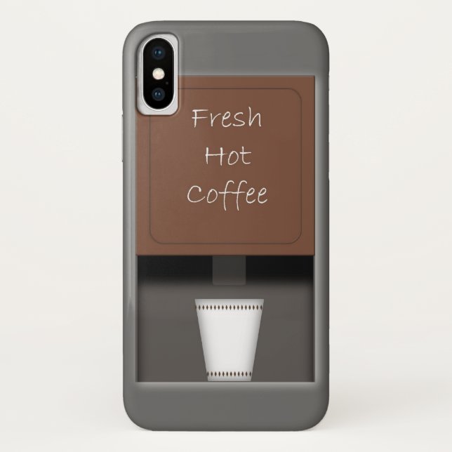 Fresh Hot Coffee iPhone X Case (Rückseite)