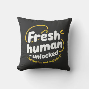 Fresh Human Unlocks - Ein Motivierend und spieleri Kissen