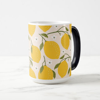 Fresh Juicy Lemon Fruchtmuster Verwandlungstasse