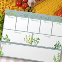 Fresh Kitchen Kraut - Blue Weekly Meekly Planner