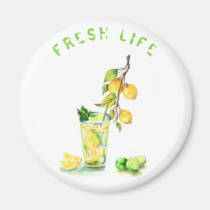 Fresh Lemon Drink Magnet Geschenk - Benutzerdefini