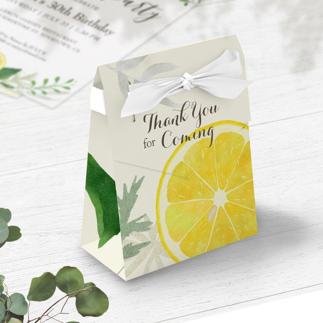 Fresh Lemon Favor Box Geschenkschachtel (Von Creator hochgeladen)