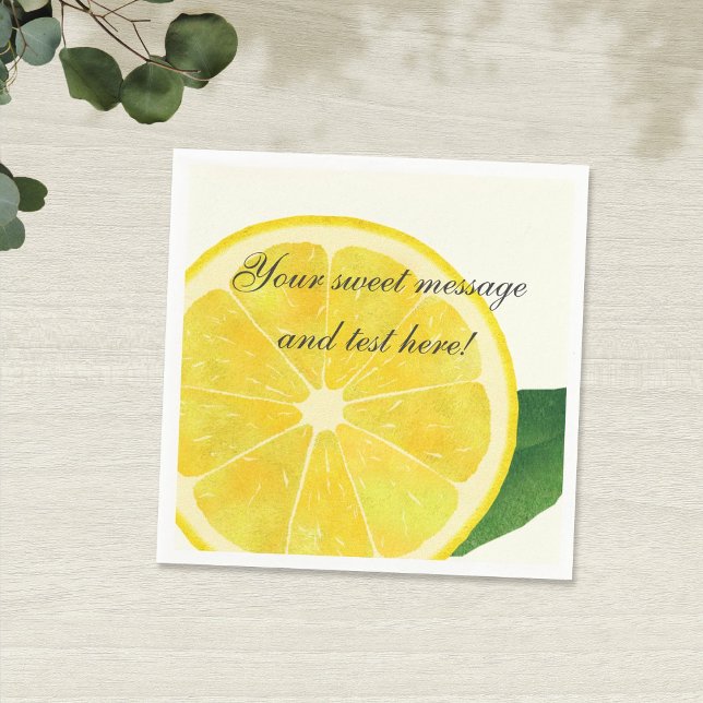 Fresh Lemon Paper Napkin Serviette (Von Creator hochgeladen)