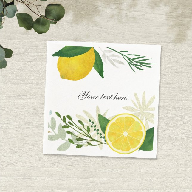 Fresh Lemon Paper Napkin Serviette (Von Creator hochgeladen)