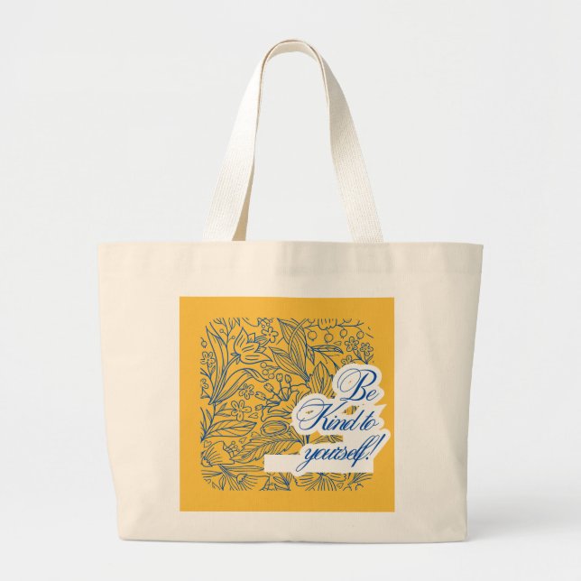 Fresh Lemon Pattern Tote Bag – Citrus Summer Desig Jumbo Stoffbeutel (Vorne)