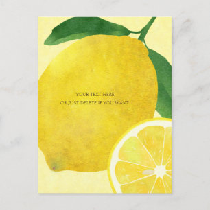 Fresh Lemon Simple Postcard Postkarte