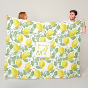 Fresh Lemon Tree Mit Monogramm Deco Gifts New Lemo Fleecedecke