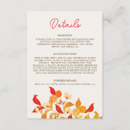 Fresh Lemony Liebe Citrus Foliage Hochzeit Begleitkarte