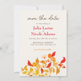 Fresh Lemony Liebe Citrus Foliage Hochzeit Save The Date