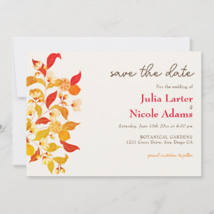 Fresh Lemony Liebe Citrus Foliage Hochzeit Save The Date