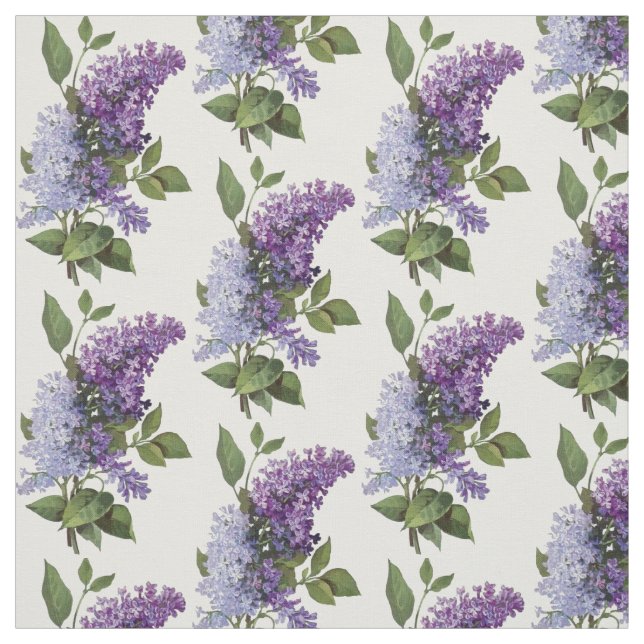 Fresh Lilacs - Französische Wohngestaltung Stoff (Muster)