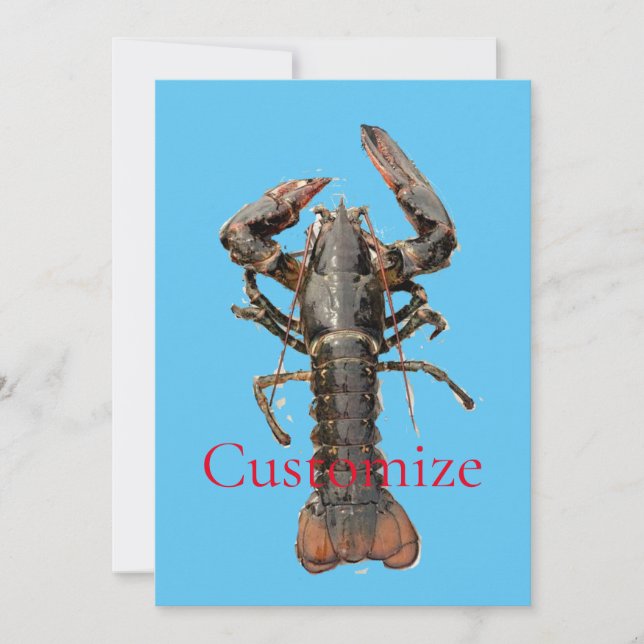 Fresh Maine Hummer Thunder_Cove Einladung (Vorderseite)