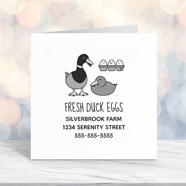 Fresh Mallard Duck Eggs Farm Address Permastempel (Von Creator hochgeladen)
