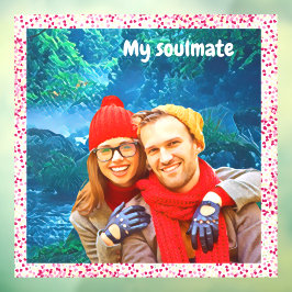 fresh modern personalized design red hearts fensteraufkleber