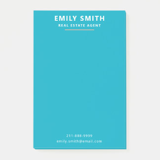 Fresh & Modern Real Anwesen Agent Realtor Post-it Klebezettel