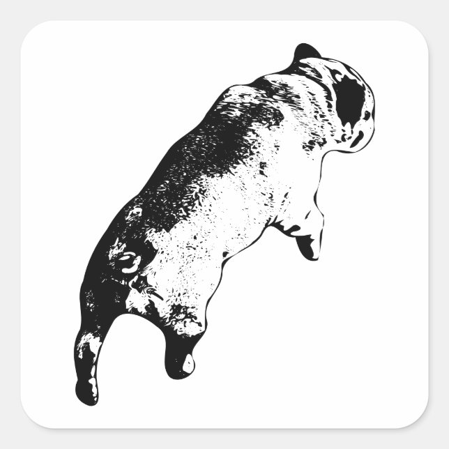 Fresh Motion Quadratischer Aufkleber (Vorderseite)