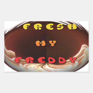 Fresh My Freddy Art Print Rechteckiger Aufkleber