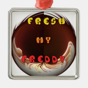 Fresh My Freddy Art Print Silbernes Ornament