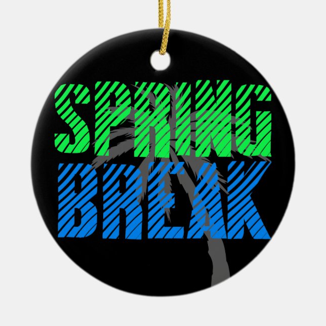 Fresh Neon Spring Break Keramikornament (Vorne)