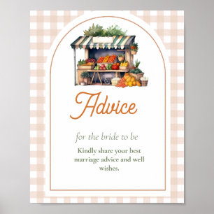 Fresh off Market Advice for bride bridal showe Poster