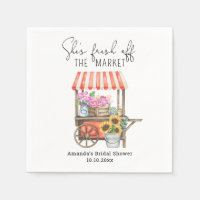 Fresh off Market Blume Cart Brautparty
