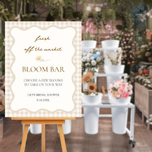 Fresh off Market Brautparty Bloom Bar Poster