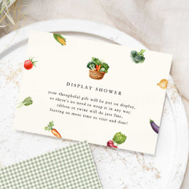 Fresh off Market Brautparty Display Dusche Begleitkarte