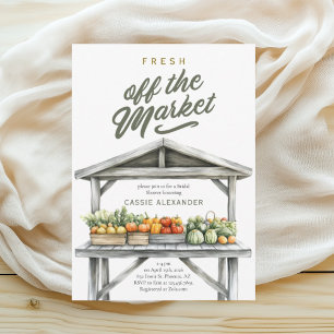 Fresh off Market Brautparty Einladung