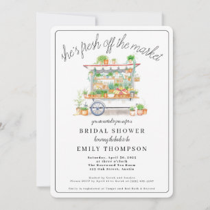 Fresh off Market Bridal Dusche Einladung