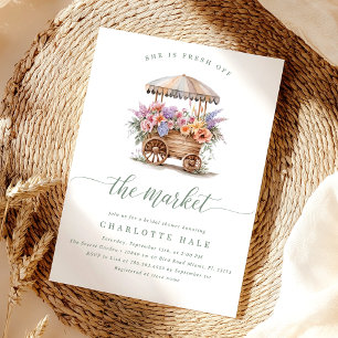 Fresh off Market Bridal Dusche Einladung