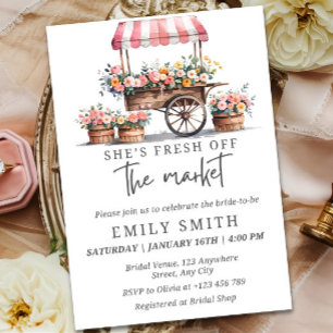 Fresh off Market Bridal Dusche Einladung Temp