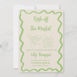 "Fresh off Market" Einladung zur Brautdusche