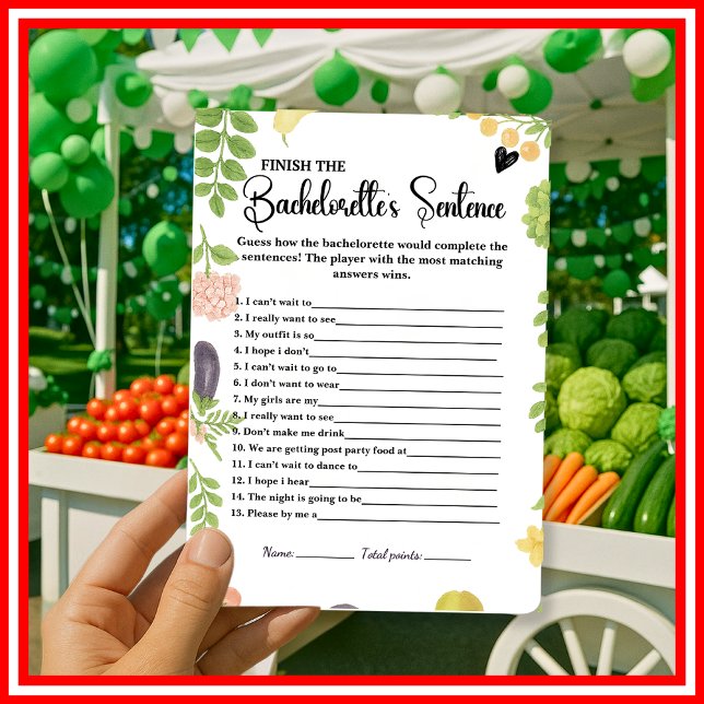 Fresh off Market Finish Brides Sentence Game (Von Creator hochgeladen)