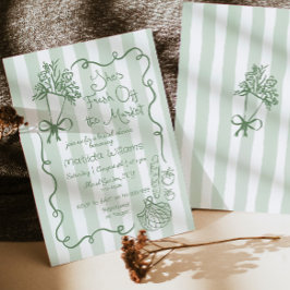 Fresh off Market Handgezogenes Brautparty Einladung