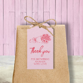 Fresh off Market Pink Brautparty Vielen Dank Geschenkanhänger